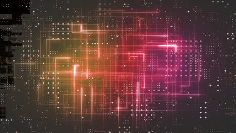 creating animation with glowing geometric patterns and lines in futuristic design