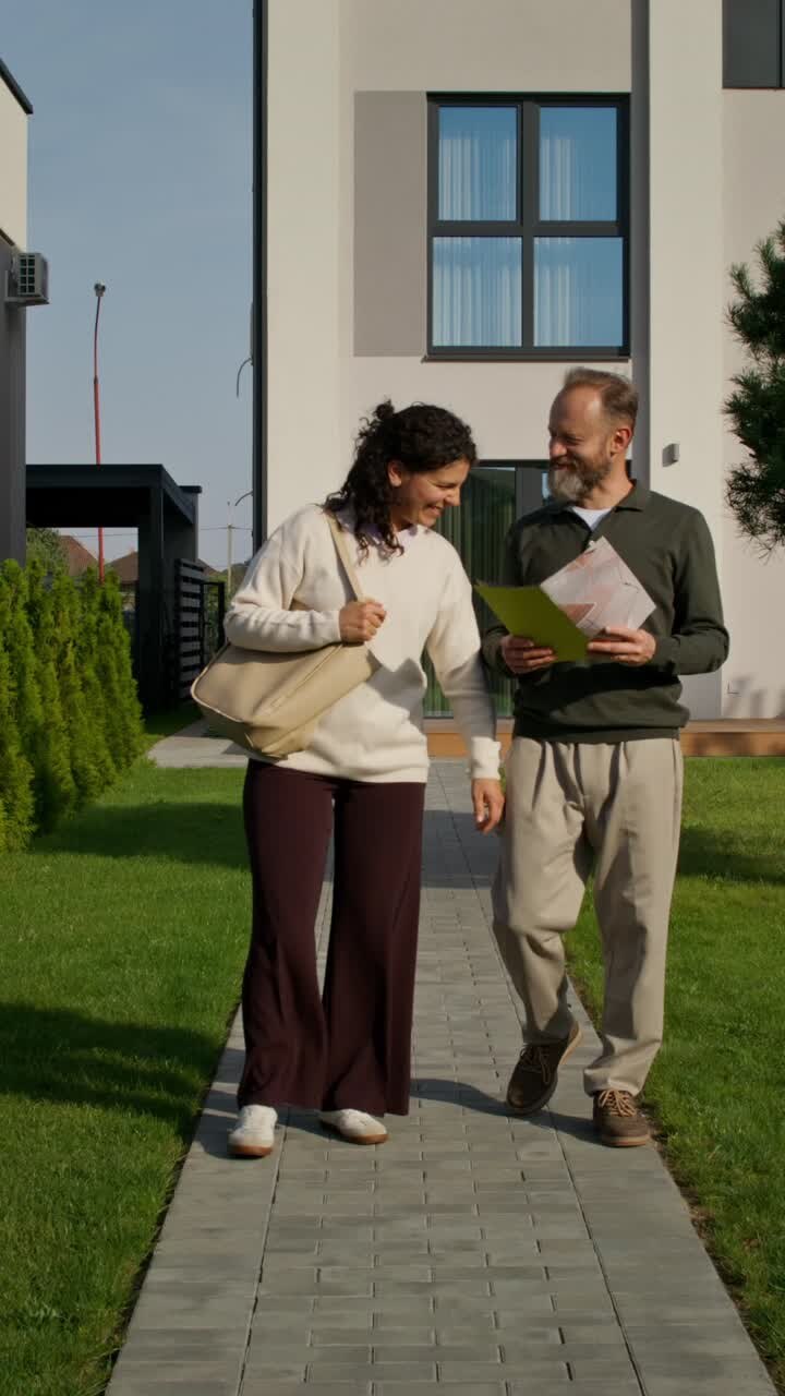 Couple Discussing a Property