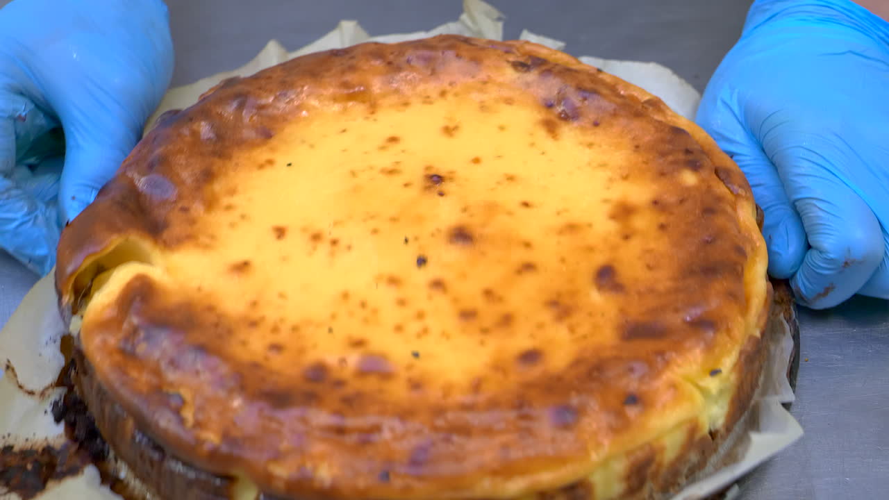 Cheesecake frisk fra ovnen