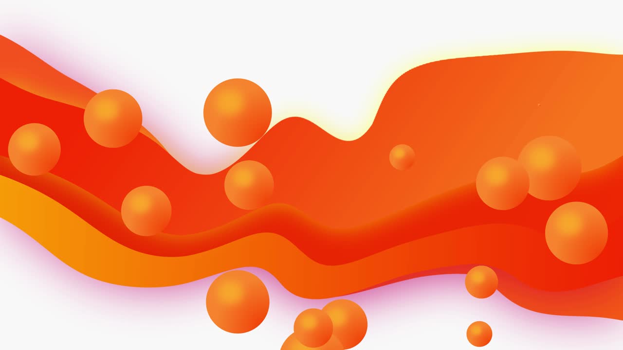Abstract liquid Red Yellow gradient colors background Seamless Looped Animation.