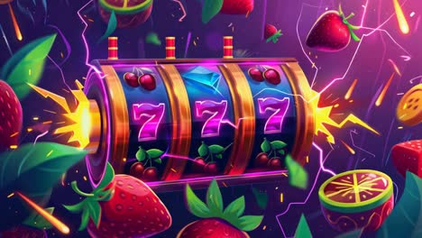 slot machine win animation