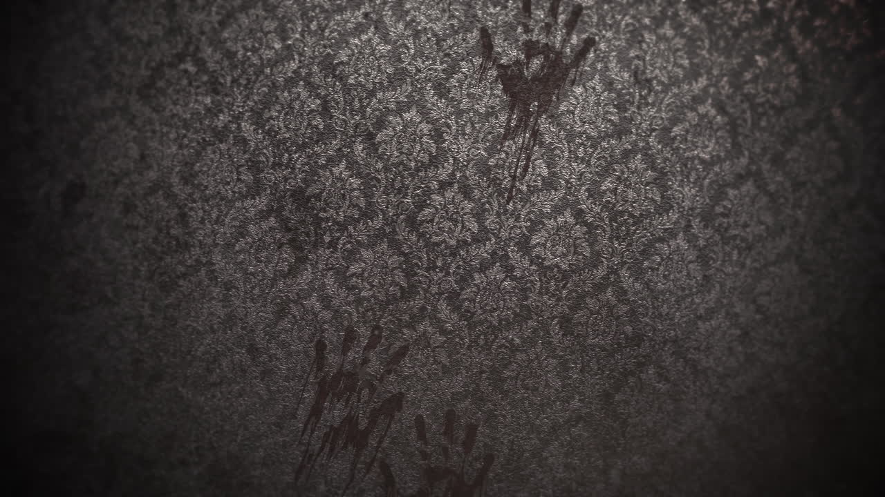 fondo de terror místico con salón oscuro de la habitación