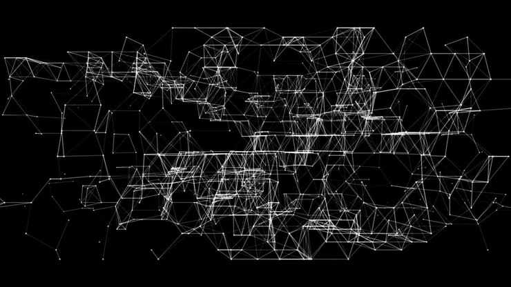 Abstract geometric background with diagram or chart or graph for logo or other. Looped 3d Animation