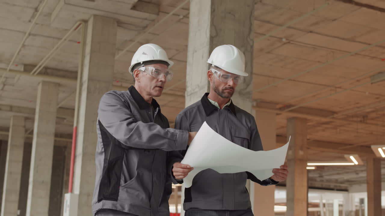 People Walking at Construction Site