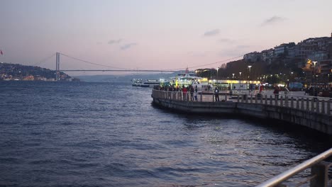 istanbul bosphorus sunset view