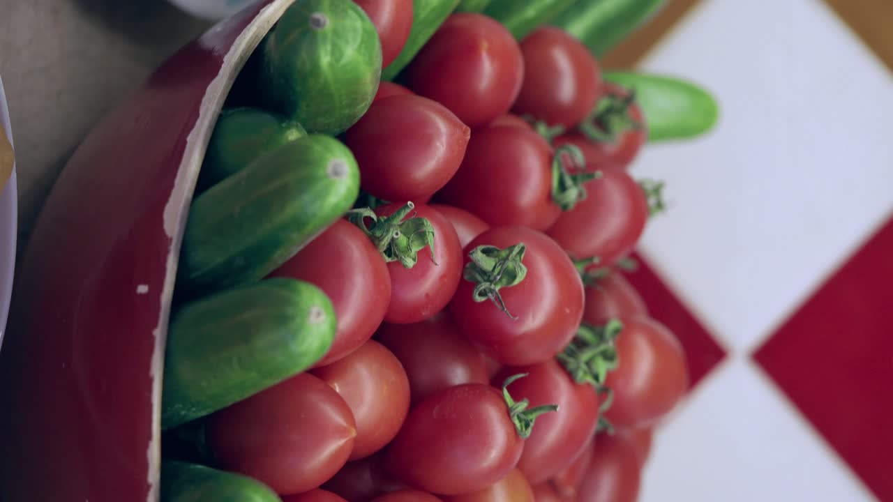 Tomatoes and Cucumbers