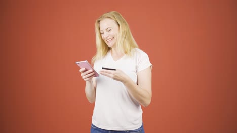 Woman-shopping-on-the-phone.