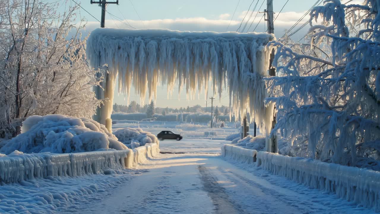 Icy Winter Landscape