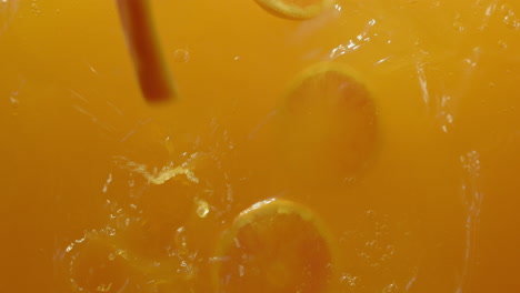 orange juice with orange slices