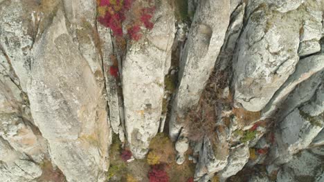 picos de las montañas de otoño