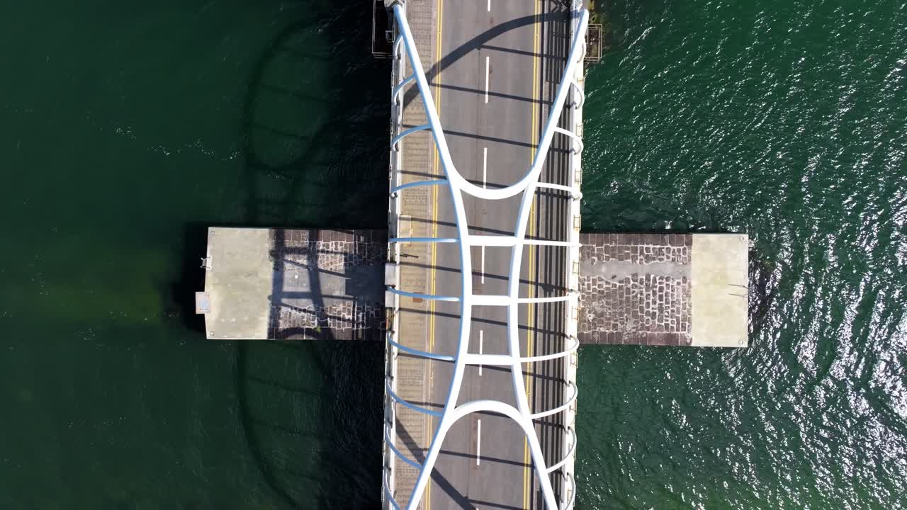 4K cinematic drone footage of Michael Davitt Bridge in Achill Island - Co. Mayo, Ireland_011