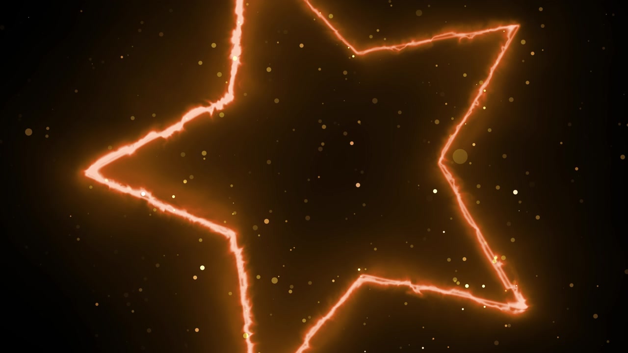Five rays star for transition in video production.