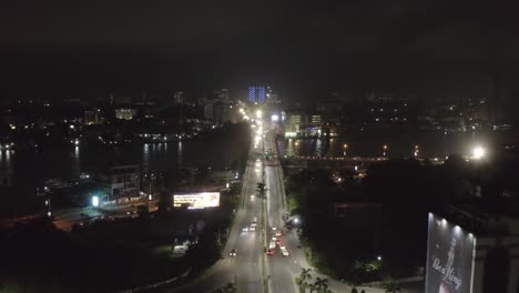 city roads at night nigeria drone 03