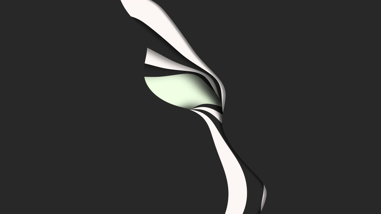 patrón de ondas de corte de papel blanco y negro de plástico abstracto