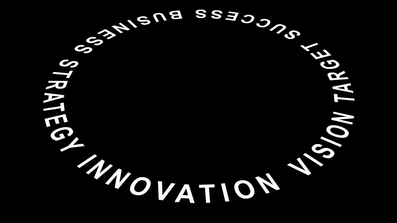 비즈니스 개념 애니메이션 - 완벽한 루프, 검은 알파 배경, 4k 스 비디오