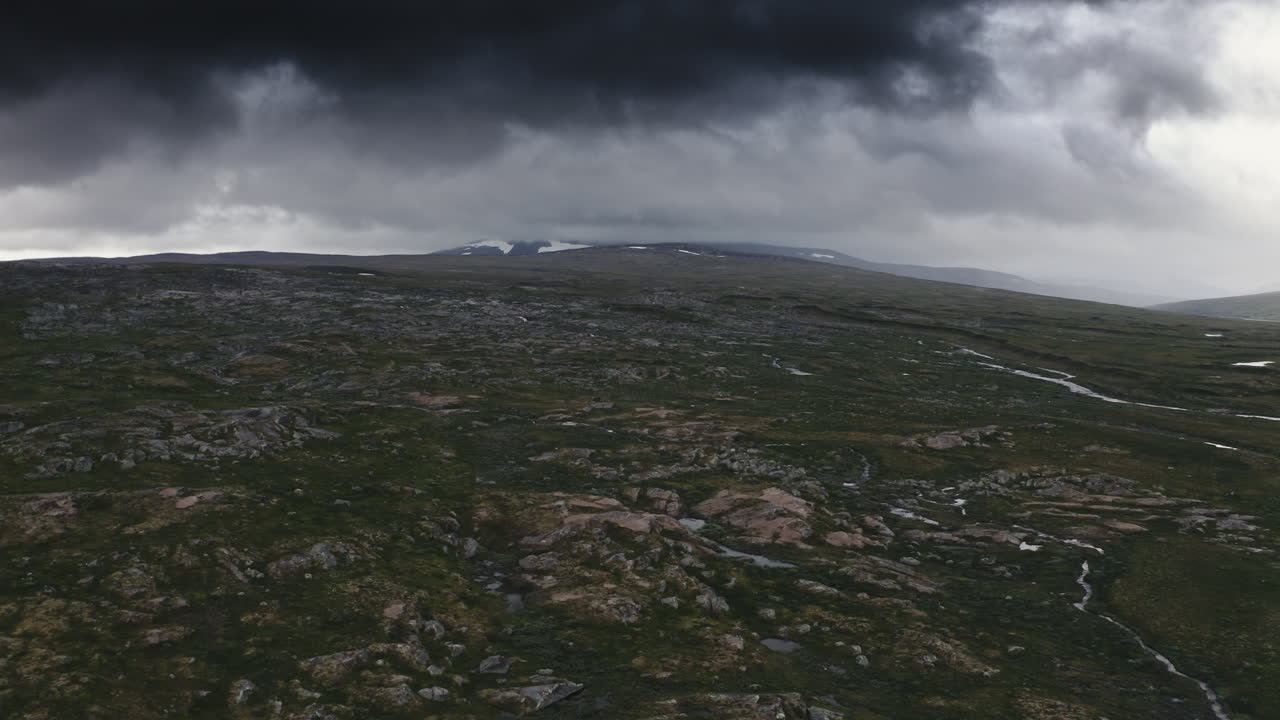 Paesaggio aereo del Circolo Polare