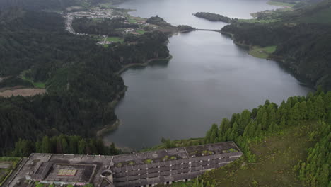 monte palacio vista de la laguna de las siete ciudades, são miguel, azores