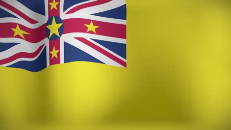 animation of national flag of niue waving