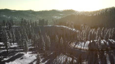 Mountain-Landscape-on-a-Winter-Sunny-Day