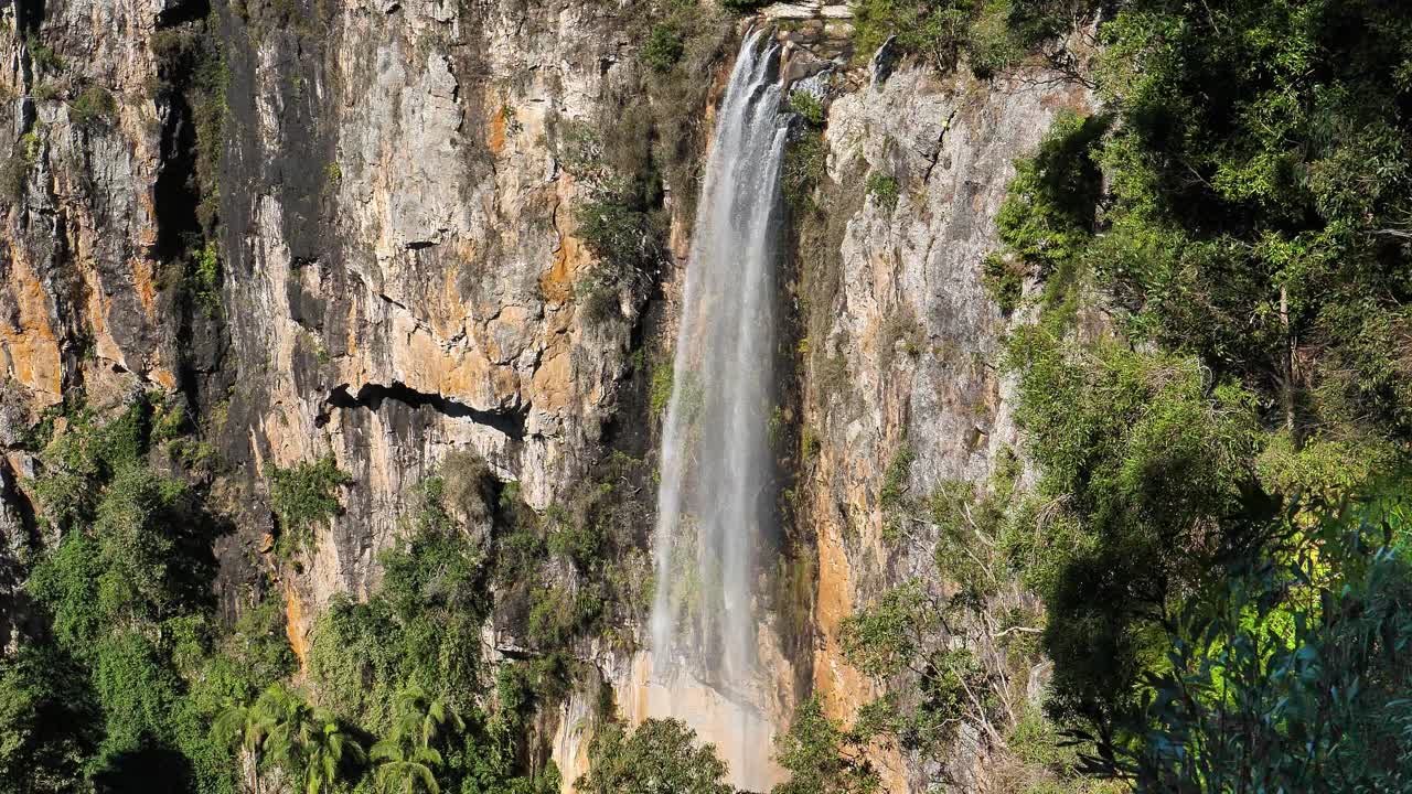 establecimiento de tiro de purlingbrook falls en springbrook, queensland, australia