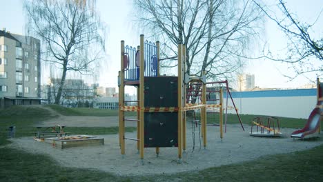 closed playground during pandemic