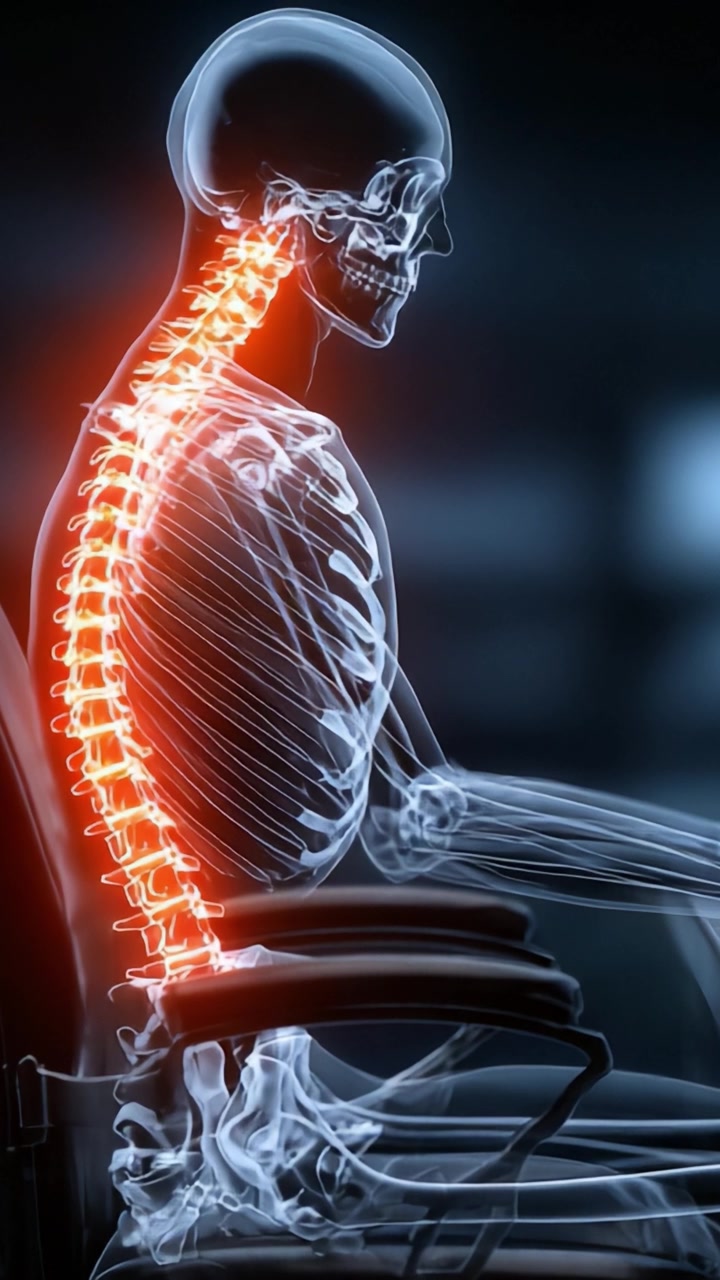 An Anatomical Study of the Human Spine and Skeletal Structure: Illustrating Postural Changes in Sitting Position with Emphasis on Spine Health and Mobility
