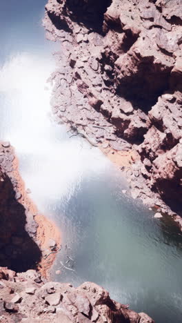 aerial view of the grand canyon upriver colorado river