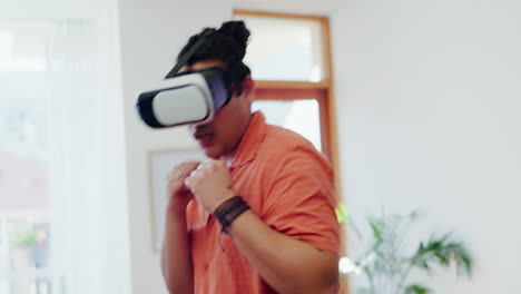 Virtual-Reality-,-Mann--Und-Box-Videospiele