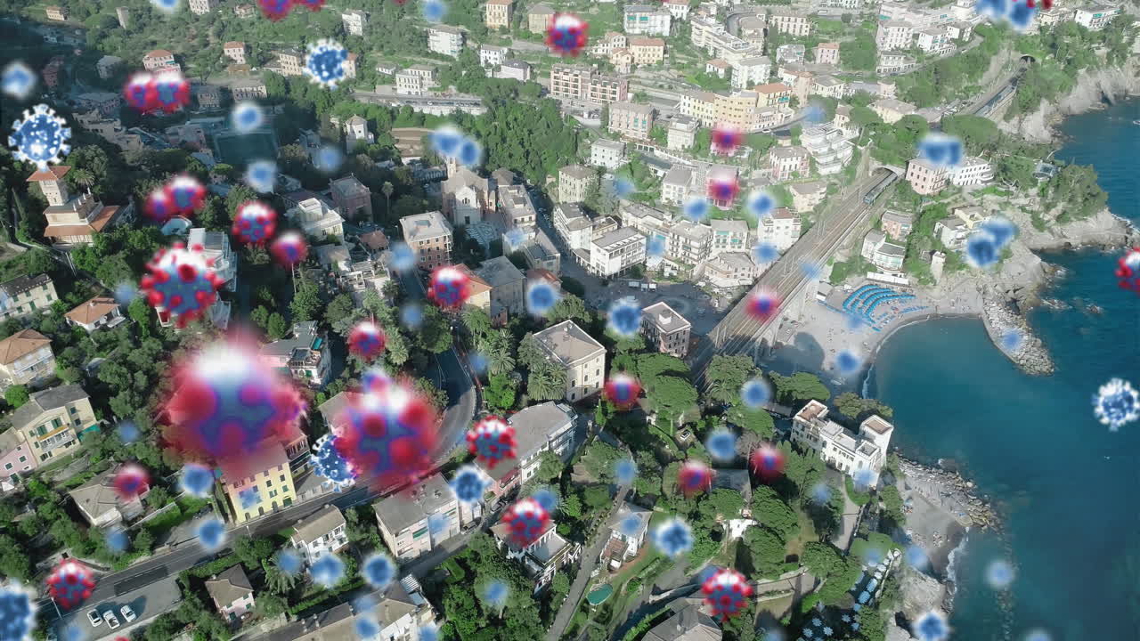 코로나바이러스가 도시에 퍼지고 있습니다.