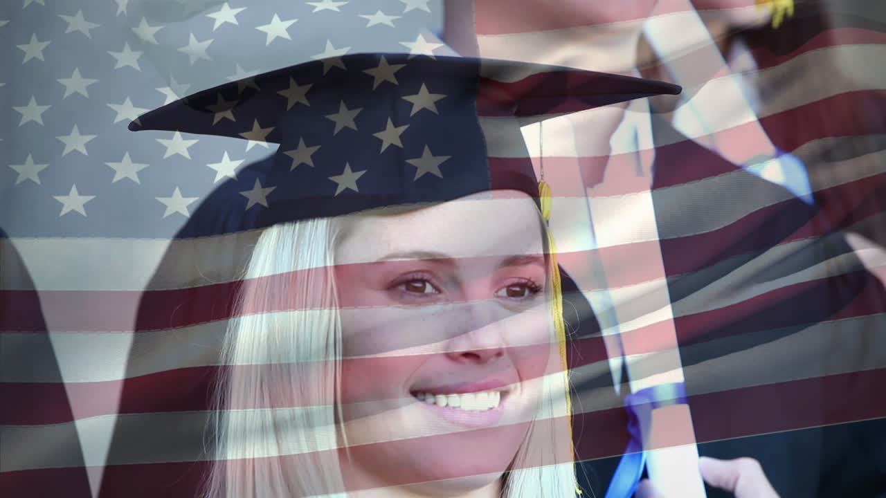 animación digital de un apartamento estadounidense detrás de los estudiantes