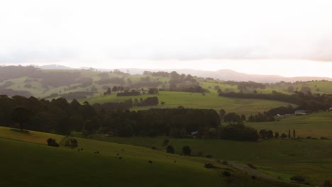 watch the light shift over lush green hills and distant horizons in this serene countryside timelapse.