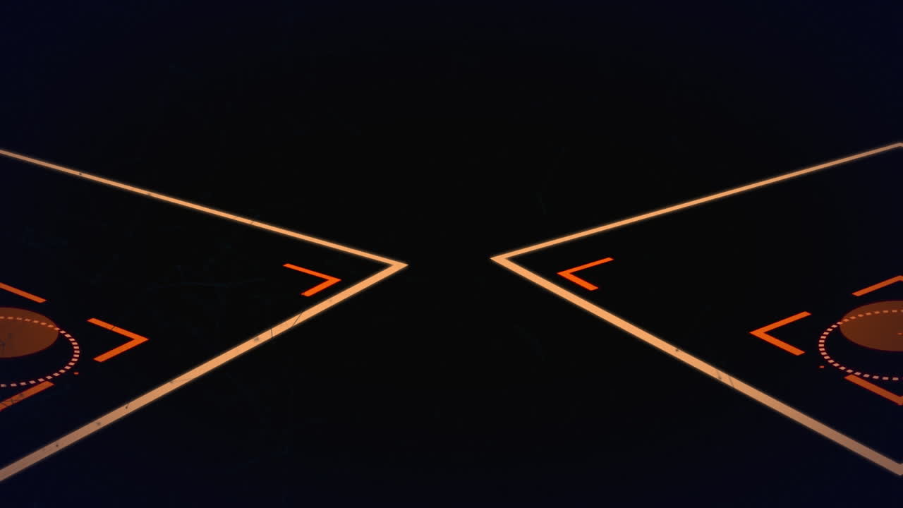 Animation of scopes scanning over black background