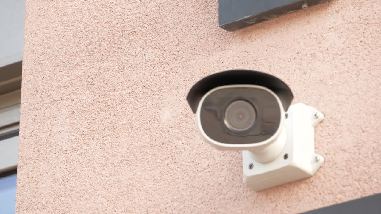 Security Camera on a Building Wall
