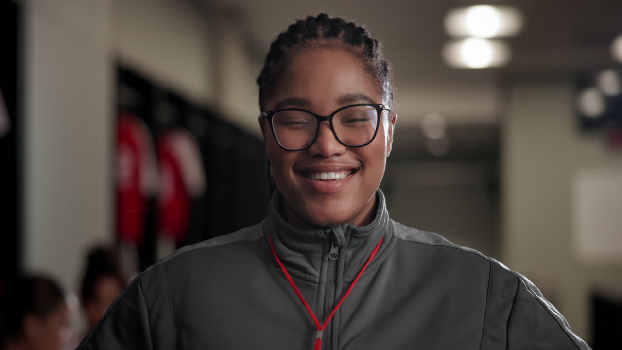 Portrait of a smiling coach