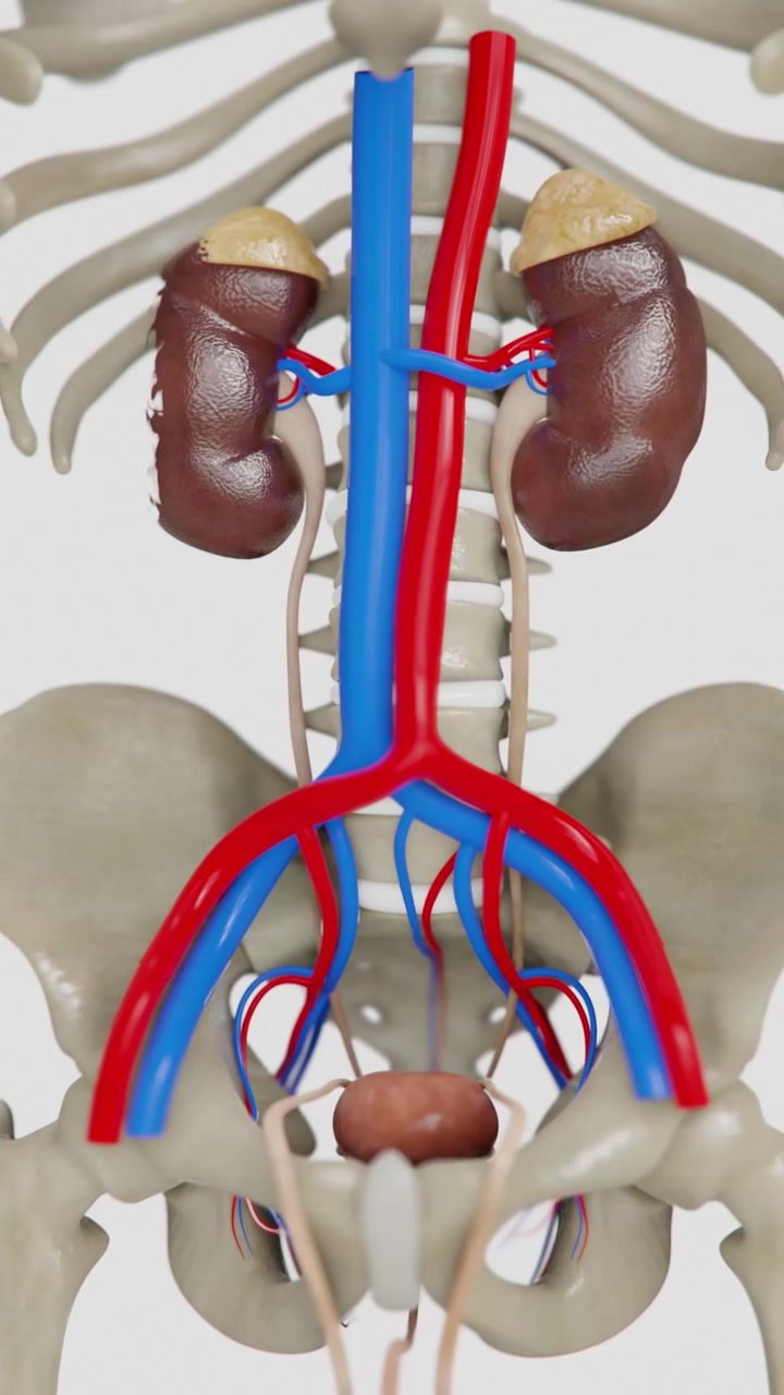 kidney formation animation | Kidney Disease Indication Video | kidney damage in Vertical Video