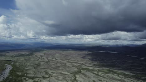 Aerial-View-Of-A-Beautiful-Landscape-In-Rendalen,-Norway