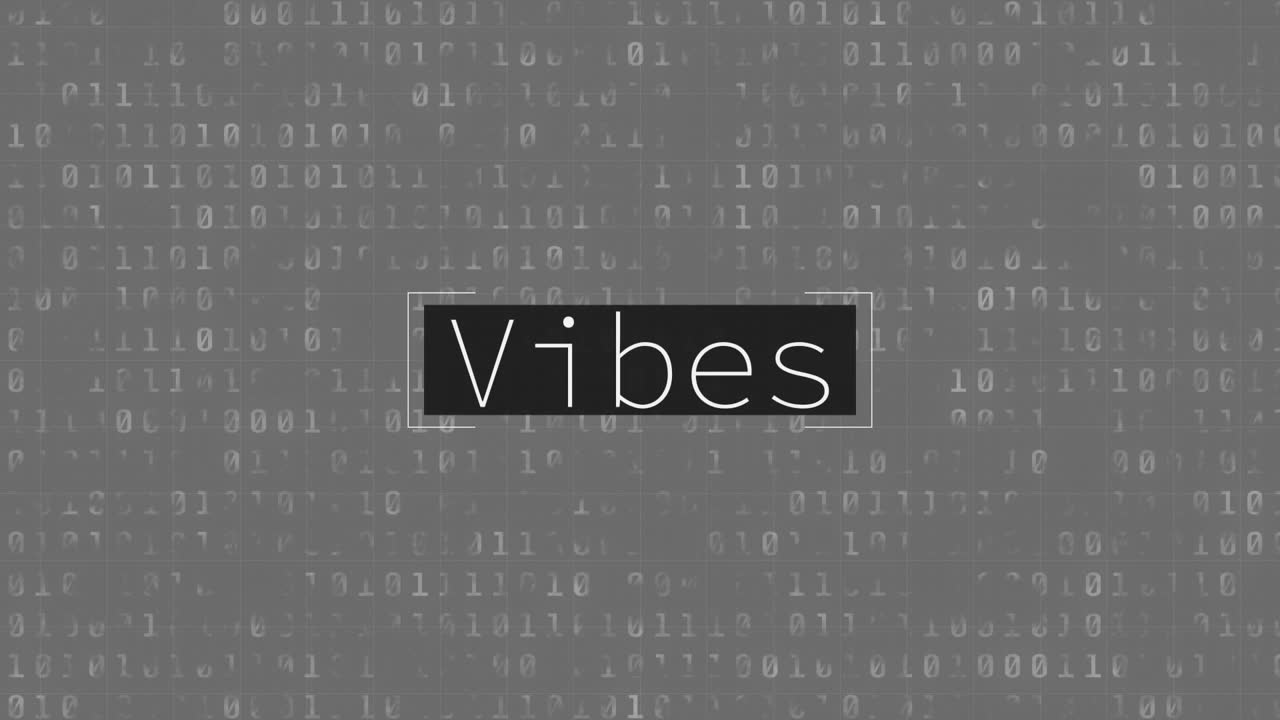 animación de vibraciones texto sobre el procesamiento de datos