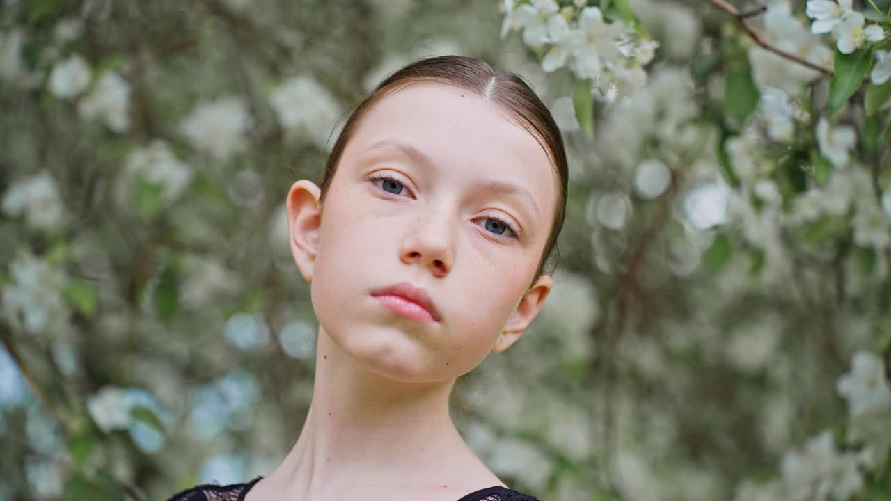 Young Girl in a Spring Garden