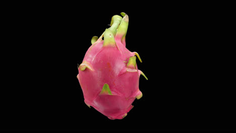dragon fruit rotating with alpha channel, video in 4k