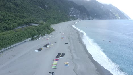 aerial video of a beach