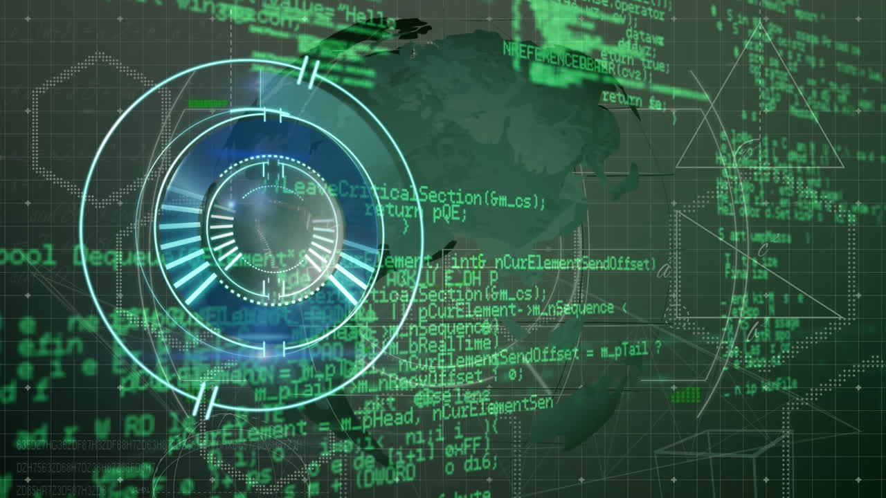 animación del alcance del escaneo sobre el procesamiento de datos