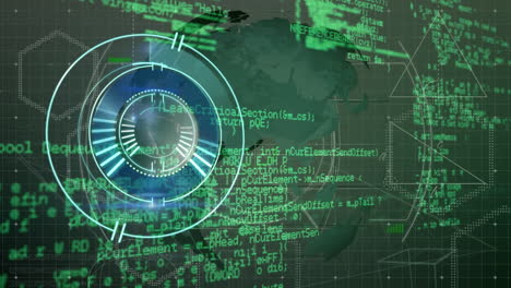 animación del alcance del escaneo sobre el procesamiento de datos