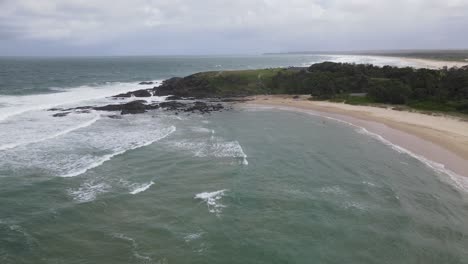 Flying-Above-The-Sea-At-Sawtell-Beach