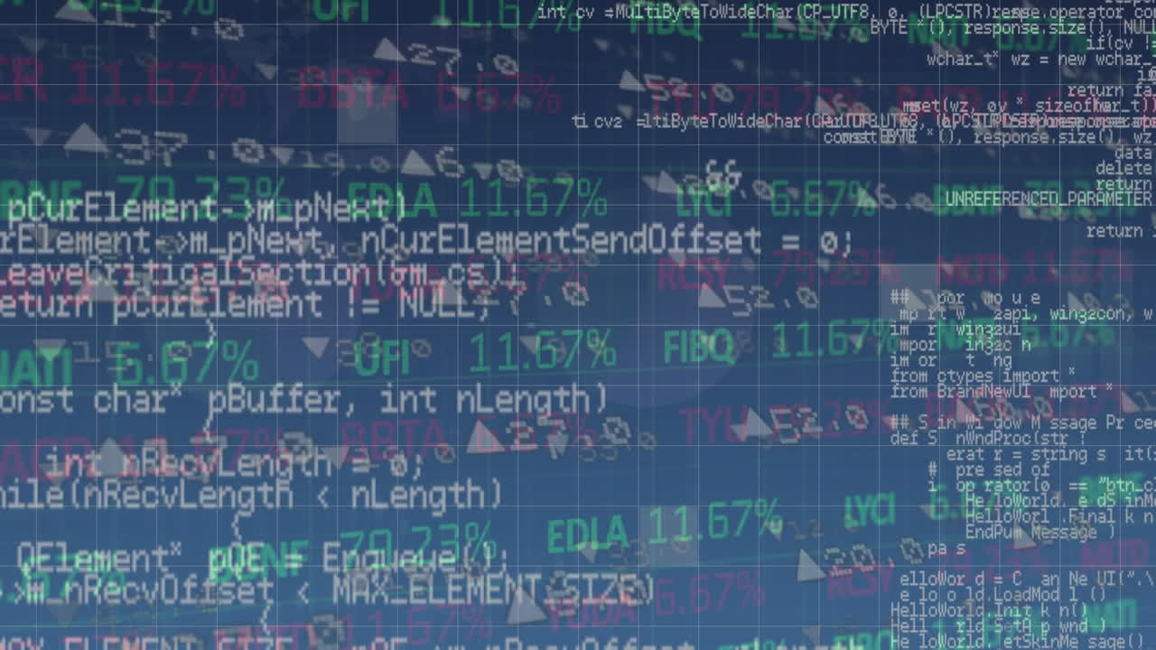 Animation of statistics and data processing over grid