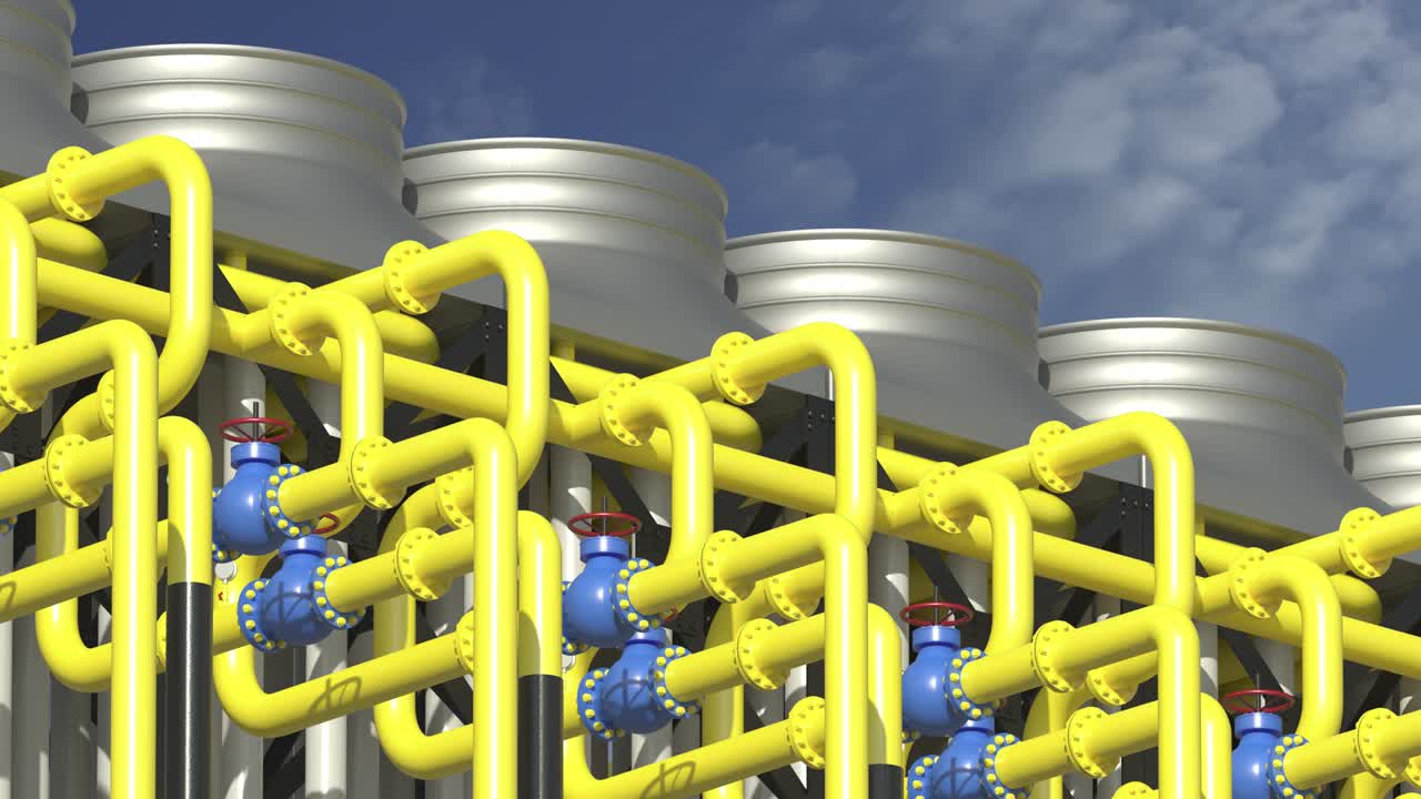 압축 스테이션에서 냉각기 냉각 시스템, 공기와 물이 온도를 낮추는 열 교환기, 무거운 산업을위한 완벽한 루프