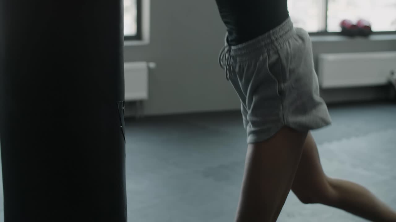 Woman Training in Gym