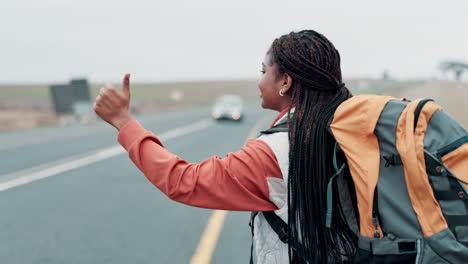 hitchhiking adventure on the road