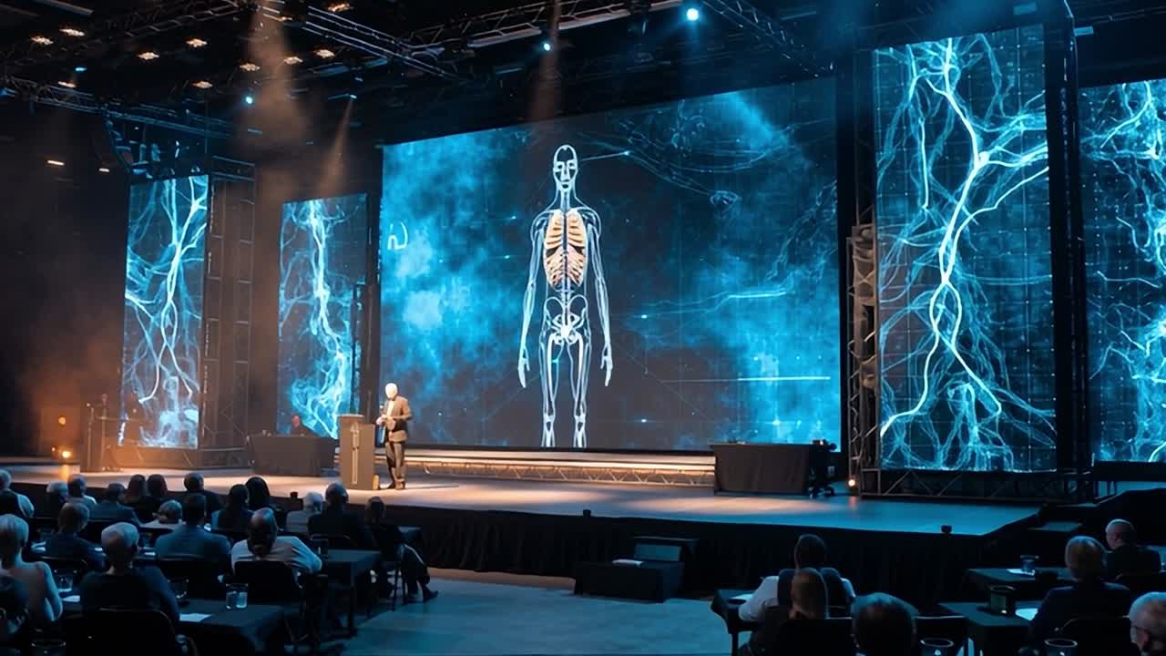 Medical conference showcases engaging presentation on human anatomy