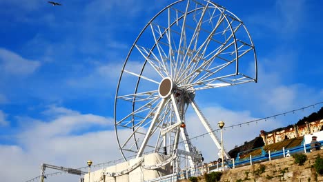 llandudno pier ferris wheel dismantling at end of tourism season 2021