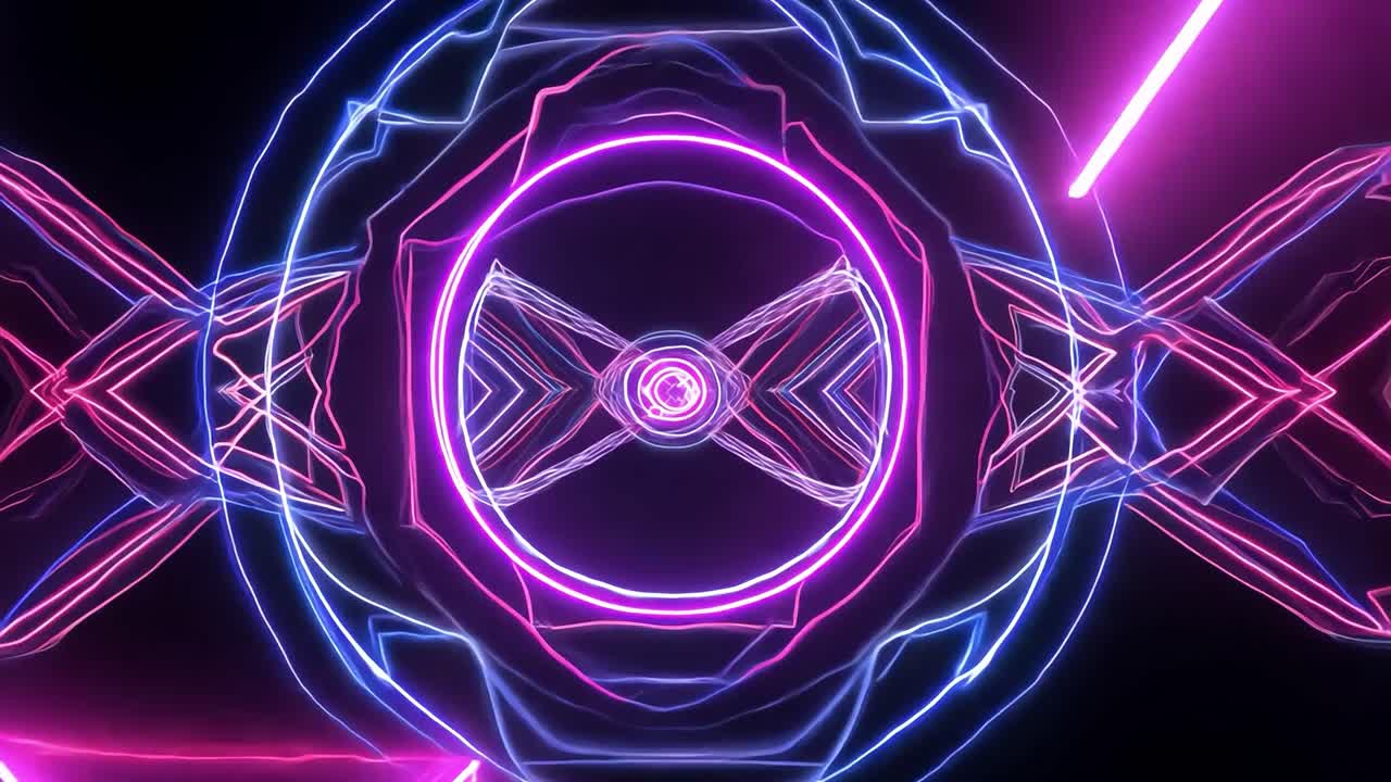 fondo de luces de neón brillantes abstractas